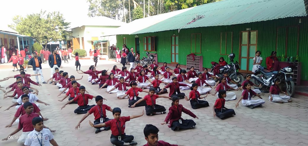 YOGA DAY CELEBRATION. - Anandamarga School Bishalghar
